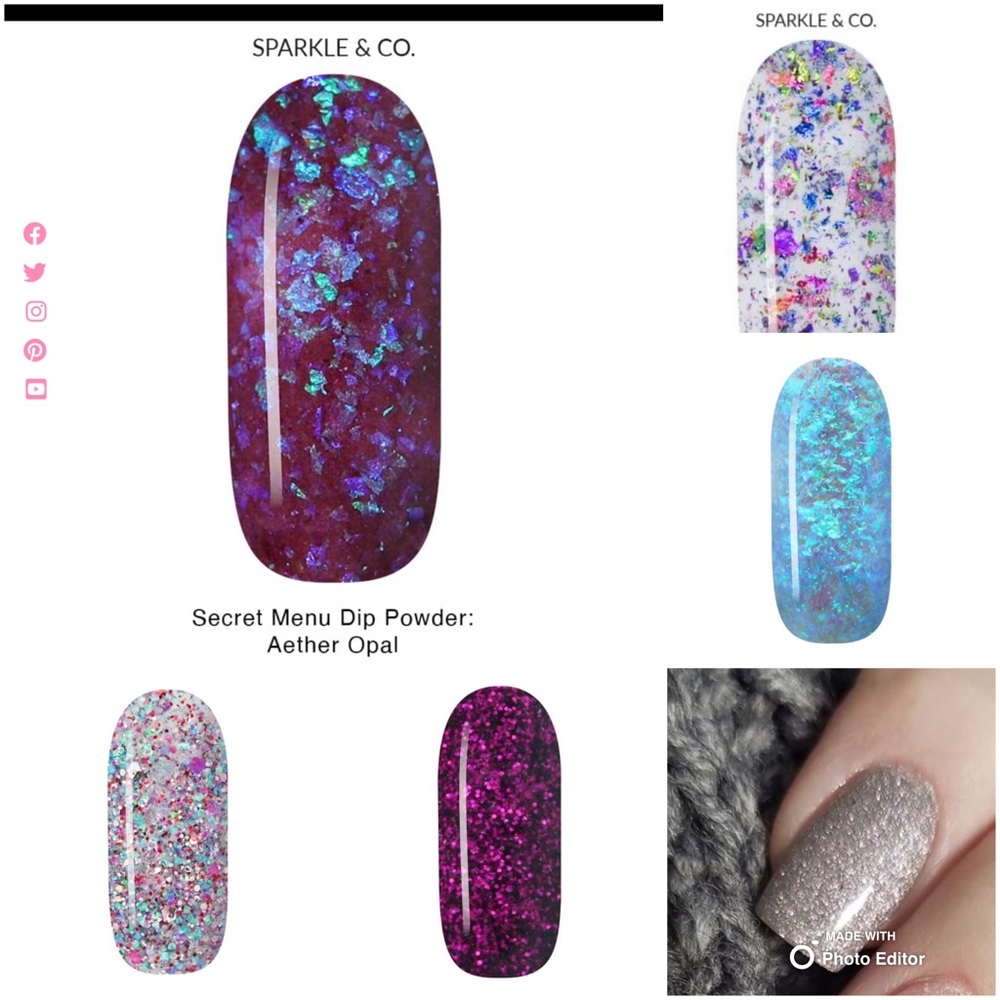 Sparkle & co minis lot of 6. Swatched only